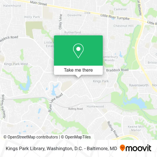 Mapa de Kings Park Library