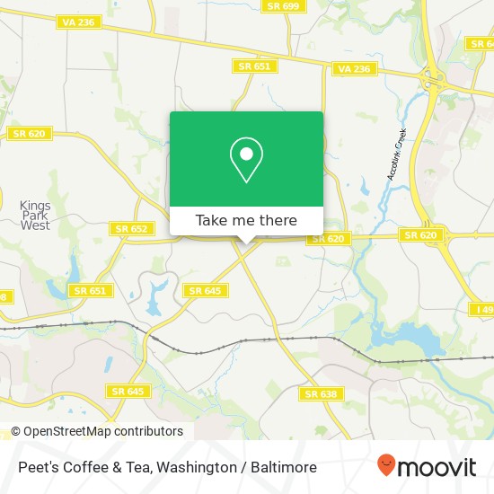 Peet's Coffee & Tea map