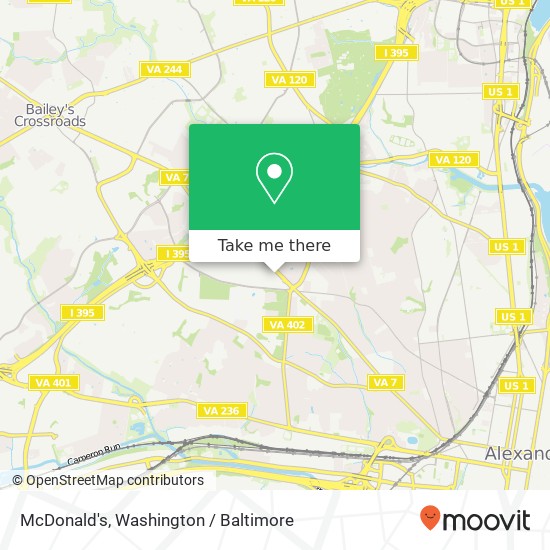 McDonald's map