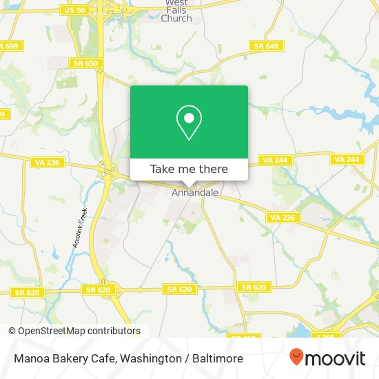 Mapa de Manoa Bakery Cafe