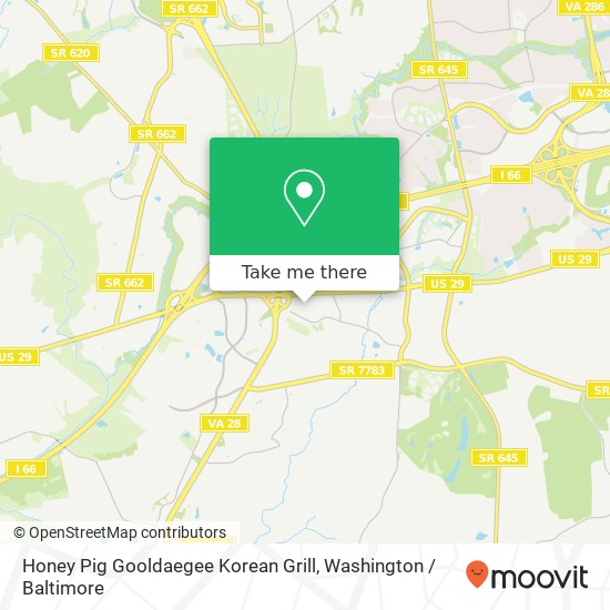 Mapa de Honey Pig Gooldaegee Korean Grill