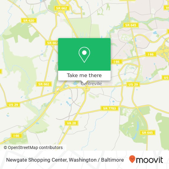 Mapa de Newgate Shopping Center