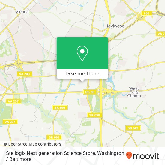 Mapa de Stellogix Next generation Science Store