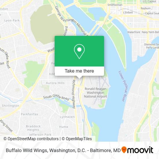 Buffalo Wild Wings map