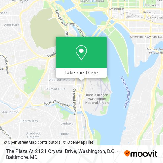 Mapa de The Plaza At 2121 Crystal Drive