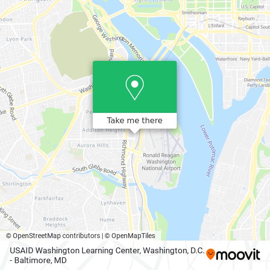USAID Washington Learning Center map