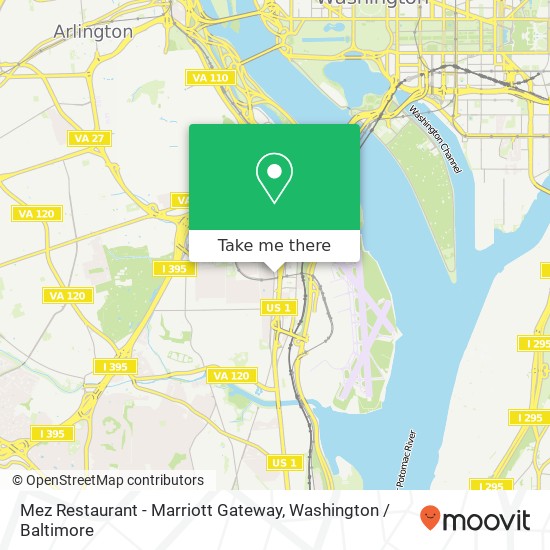 Mez Restaurant - Marriott Gateway map