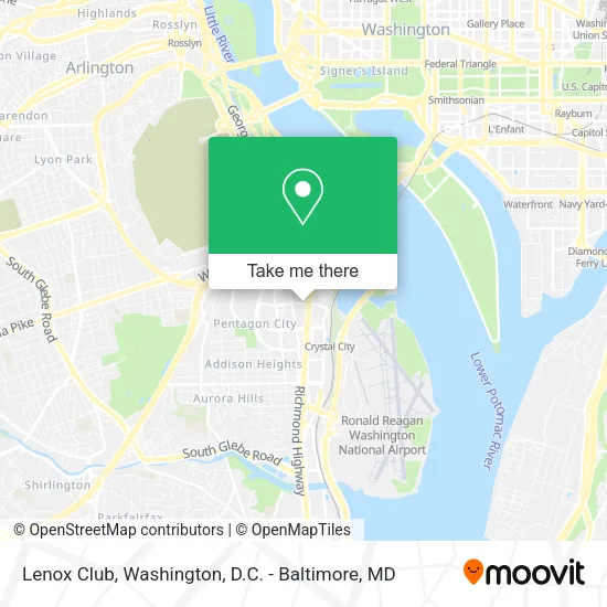 Lenox Club map