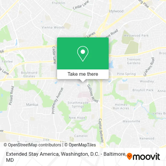 Extended Stay America map