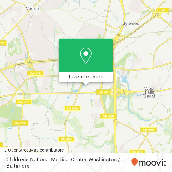 Mapa de Children's National Medical Center