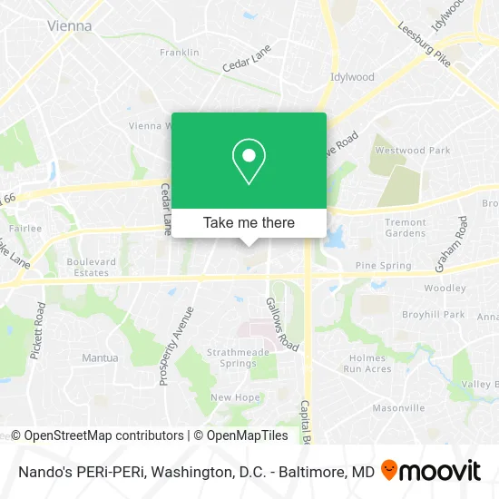 Nando's PERi-PERi map