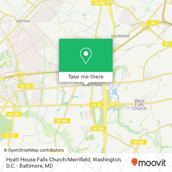 Hyatt House Falls Church / Merrifield map