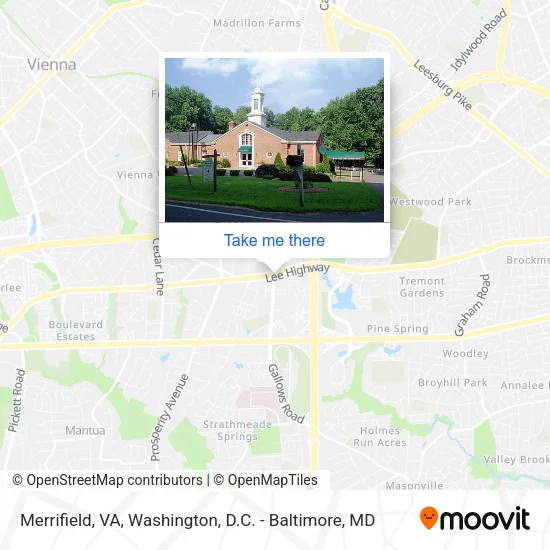 Merrifield, VA map