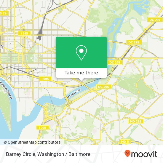 Barney Circle map