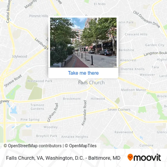 Falls Church, VA map