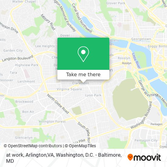 at work, Arlington,VA map