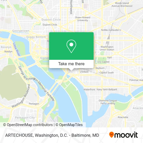 ARTECHOUSE map