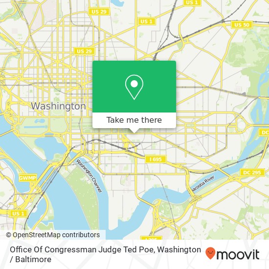 Mapa de Office Of Congressman Judge Ted Poe