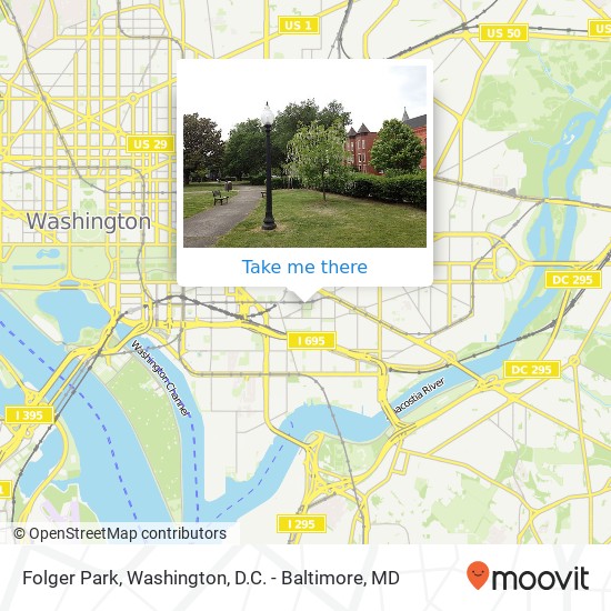 Mapa de Folger Park