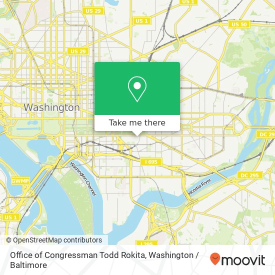 Mapa de Office of Congressman Todd Rokita