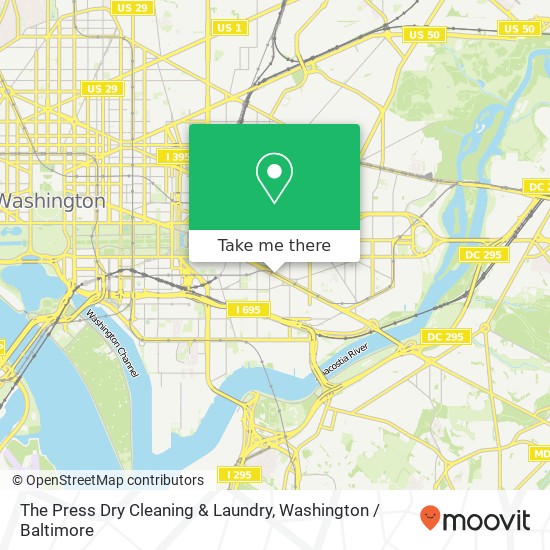 Mapa de The Press Dry Cleaning & Laundry