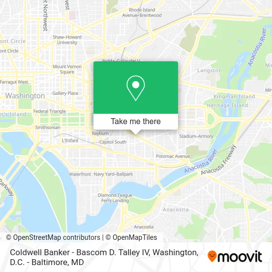 Coldwell Banker - Bascom D. Talley IV map