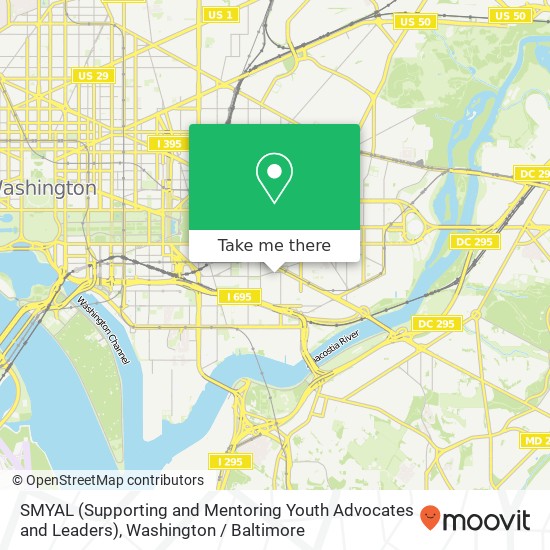 SMYAL (Supporting and Mentoring Youth Advocates and Leaders) map