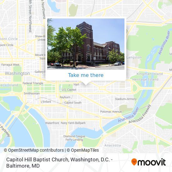 Capitol Hill Baptist Church map