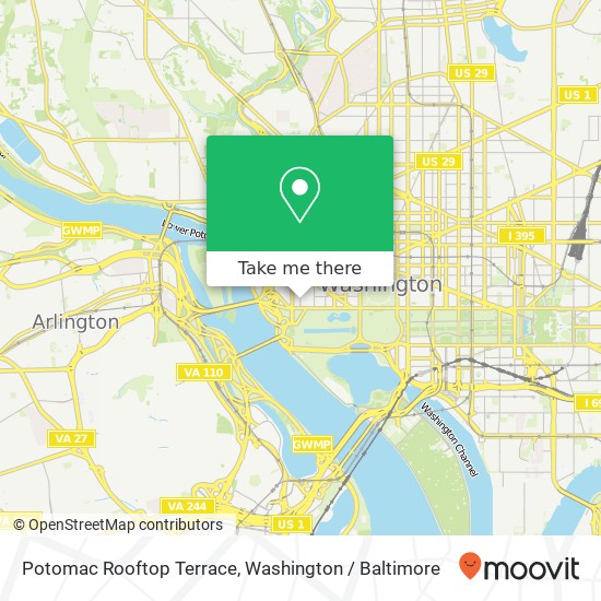 Mapa de Potomac Rooftop Terrace