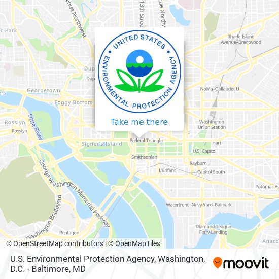 U.S. Environmental Protection Agency map