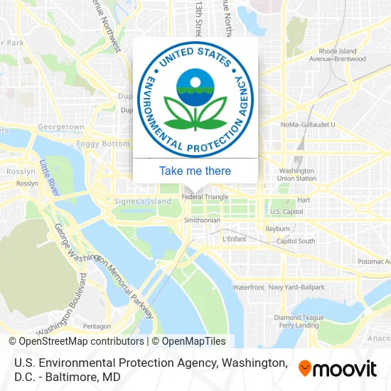 U.S. Environmental Protection Agency map