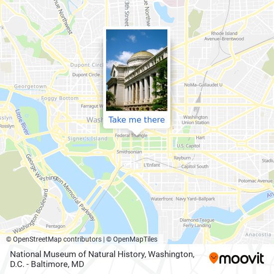 Mapa de National Museum of Natural History