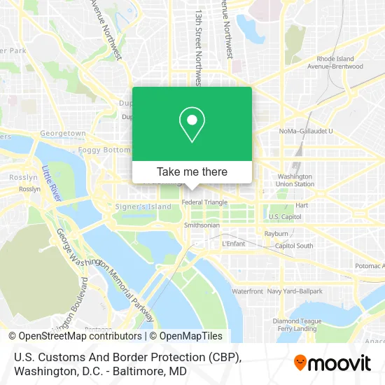 U.S. Customs And Border Protection (CBP) map