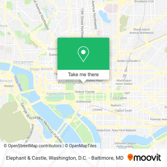 Elephant & Castle map