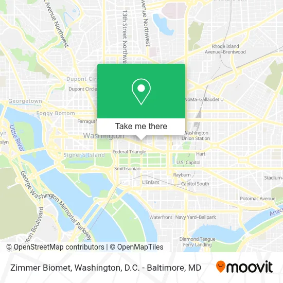Zimmer Biomet map