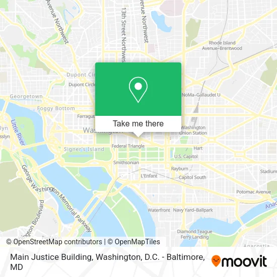 Main Justice Building map