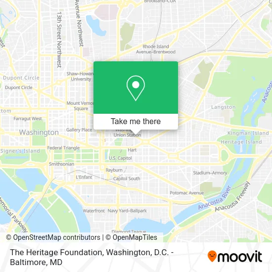 The Heritage Foundation map