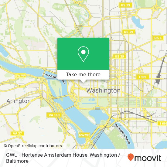 GWU - Hortense Amsterdam House map