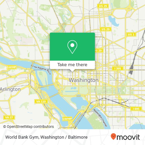 World Bank Gym map