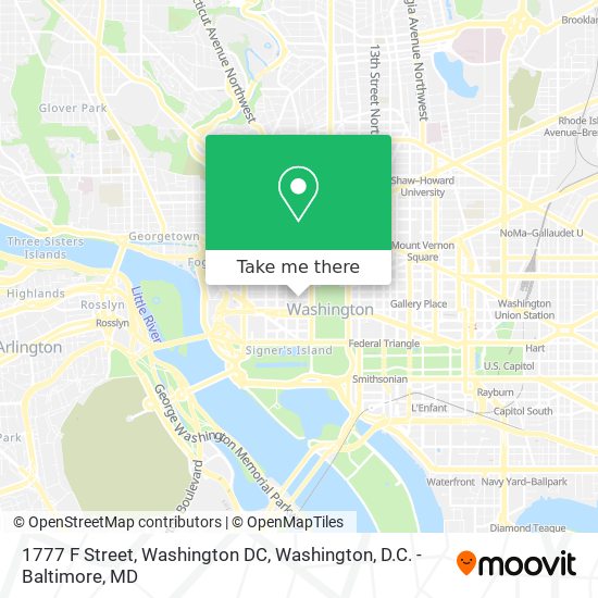 1777 F Street, Washington DC map