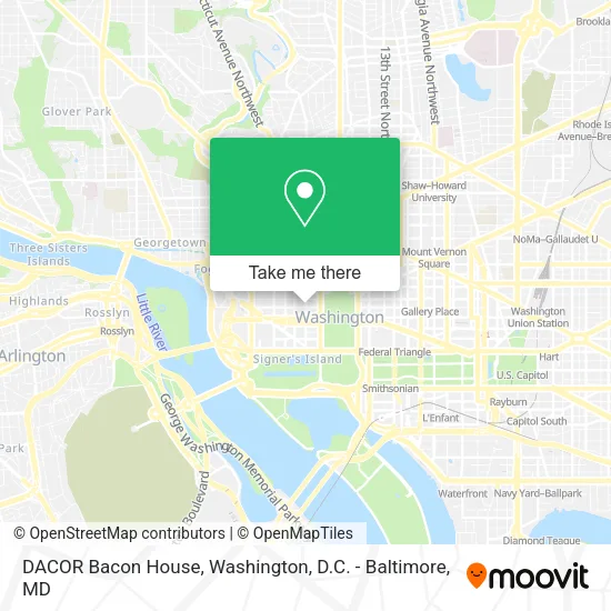 Mapa de DACOR Bacon House