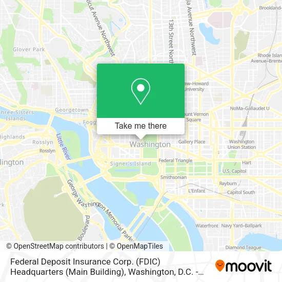 Federal Deposit Insurance Corp. (FDIC) Headquarters (Main Building) map