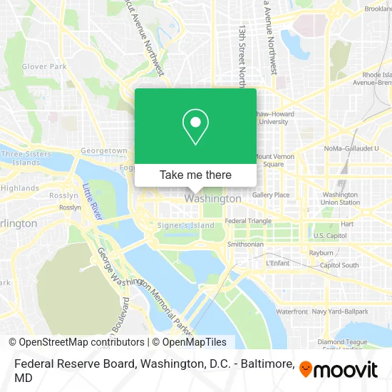 Mapa de Federal Reserve Board