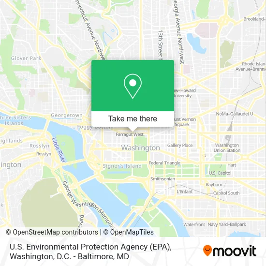 Mapa de U.S. Environmental Protection Agency (EPA)