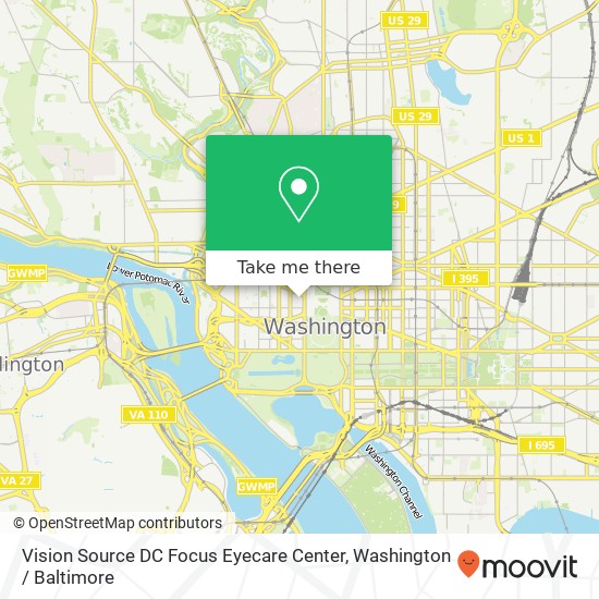 Mapa de Vision Source DC Focus Eyecare Center