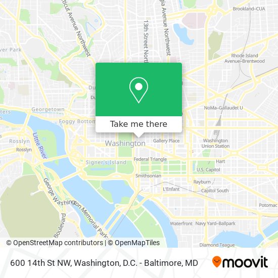 600 14th St NW map