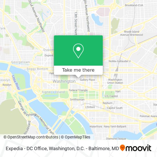 Expedia - DC Office map