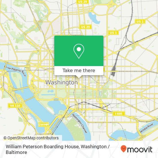 William Peterson Boarding House map