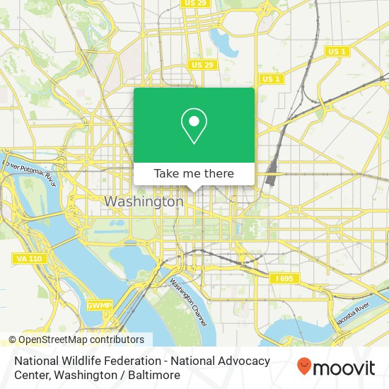 National Wildlife Federation - National Advocacy Center map