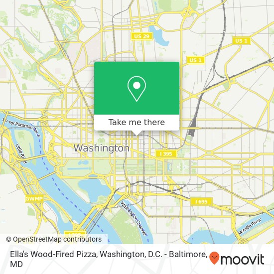 Ella's Wood-Fired Pizza map